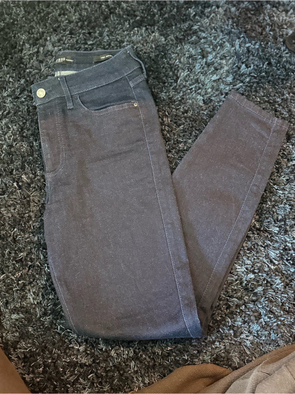 Guess 1981 Dark Charcoal Skinny Jeans